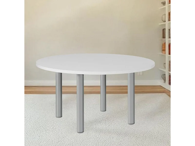 Tavolo rotondo bianco Manila 120x120x76H – Semplicità e funzionalità