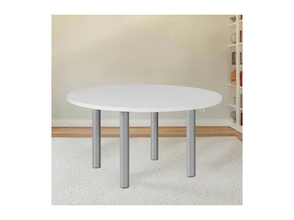 Tavolo rotondo bianco Manila 120x120x76H – Semplicità e funzionalità