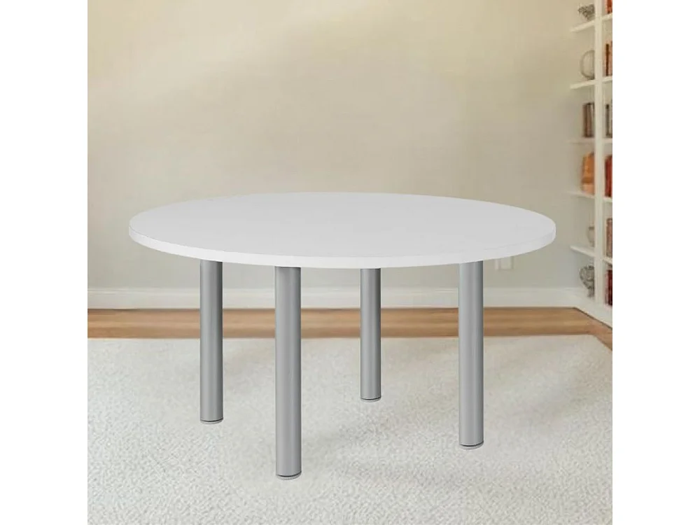 Tavolo rotondo Manila 120x120x76H colore bianco