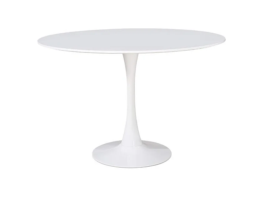 Tavolo rotondo bianco opaco Derek 120x120x73H