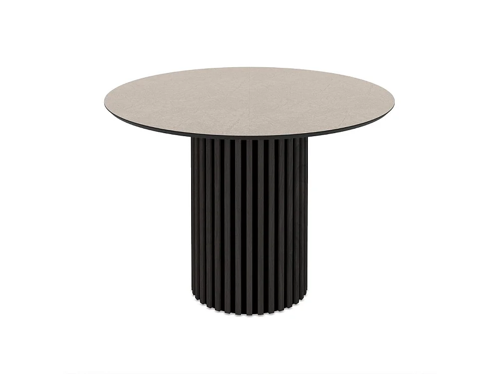 Tavolo rotondo Olympus piano cashmere 110x110x76H