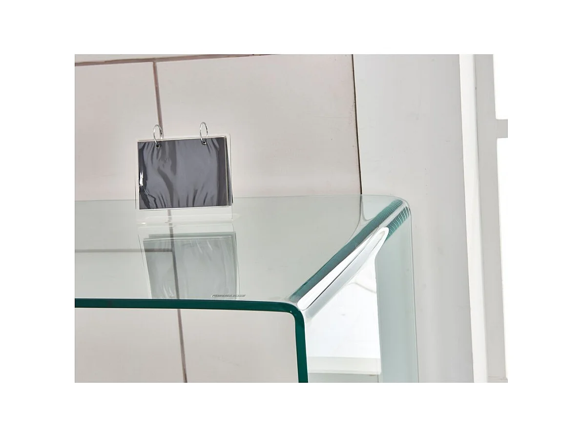 Tavolo scrivania in vetro temperato Tamerice 125x70x75H