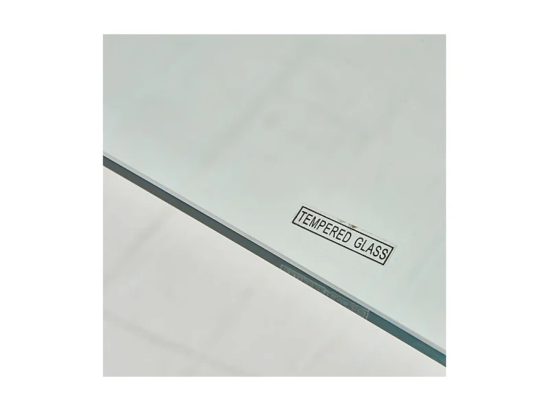 Tavolo scrivania in vetro temperato Tamerice 125x70x75H