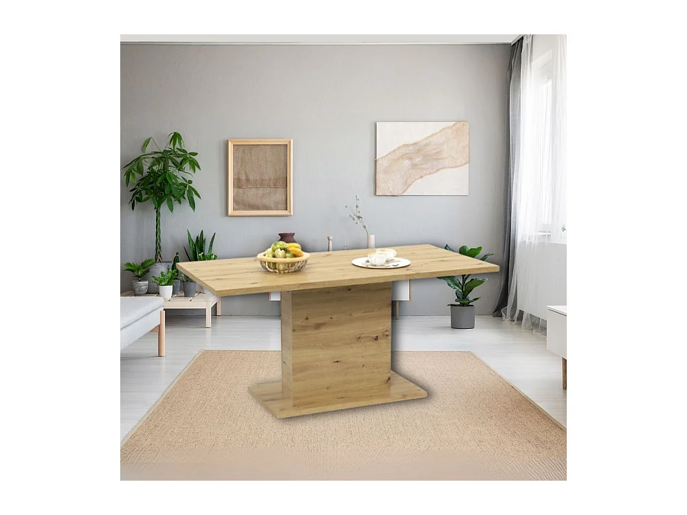 Tavolo rettangolare Follow162 160x80x76h colore rovere