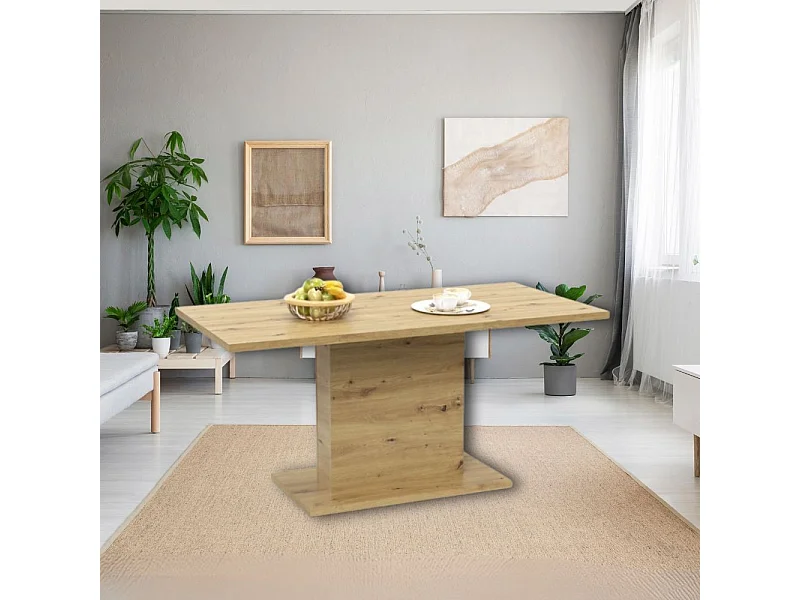 Tavolo rettangolare Follow162 160x80x76h colore rovere