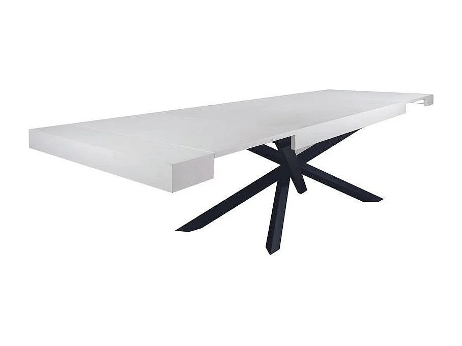 Tavolo allungabile Gondar 160x90 colore olmo con base iron grafite