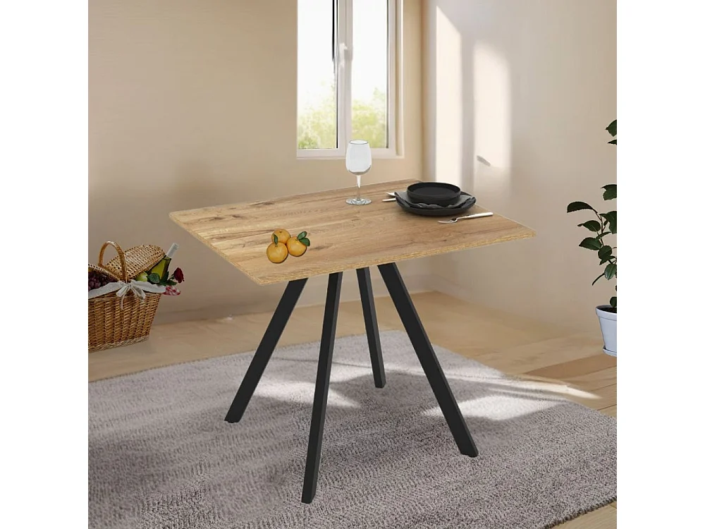 Tavolo rettangolare Fisso rovere Lucas: Eleganza e Stile 90x70x75H