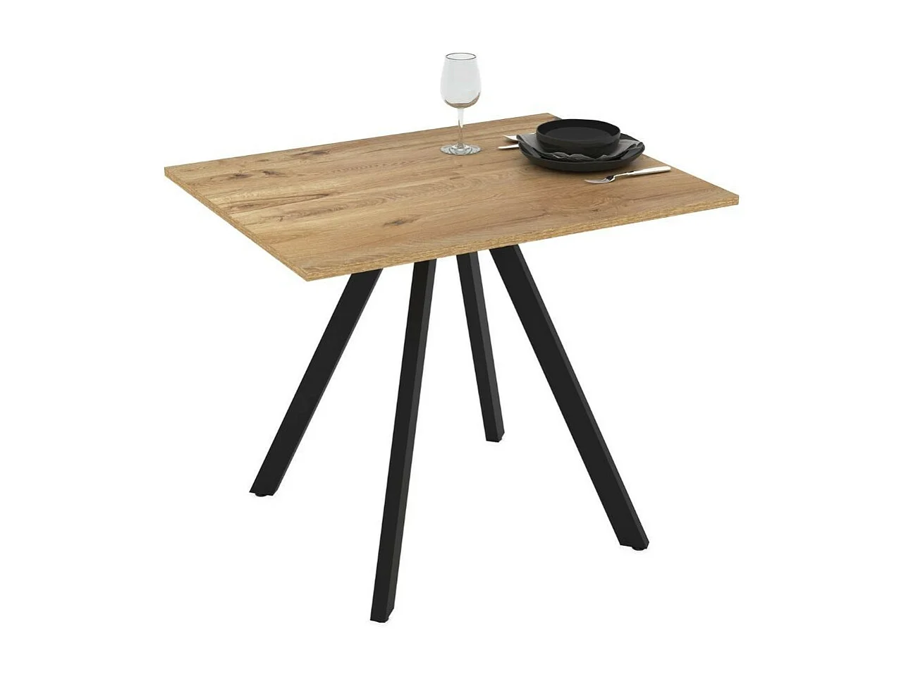 Tavolo rettangolare Fisso rovere Lucas: Eleganza e Stile 90x70x75H