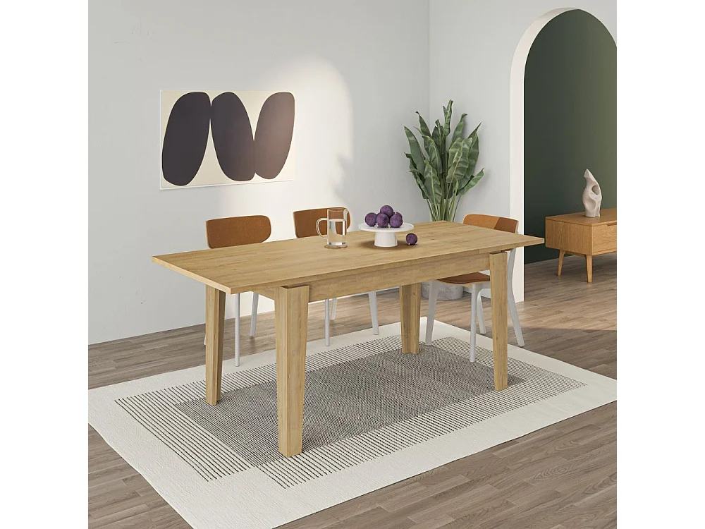 Tavolo allungabile Tolmen 140x80 cm  colore rovere