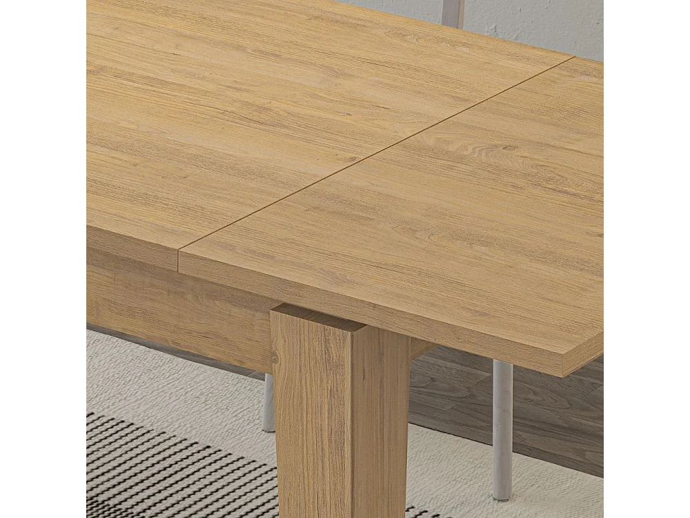 Tavolo allungabile Tolmen 140x80 cm  colore rovere
