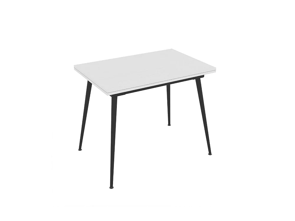 Tavolo allungabile e girevole bianco Lilis 90x60x75H