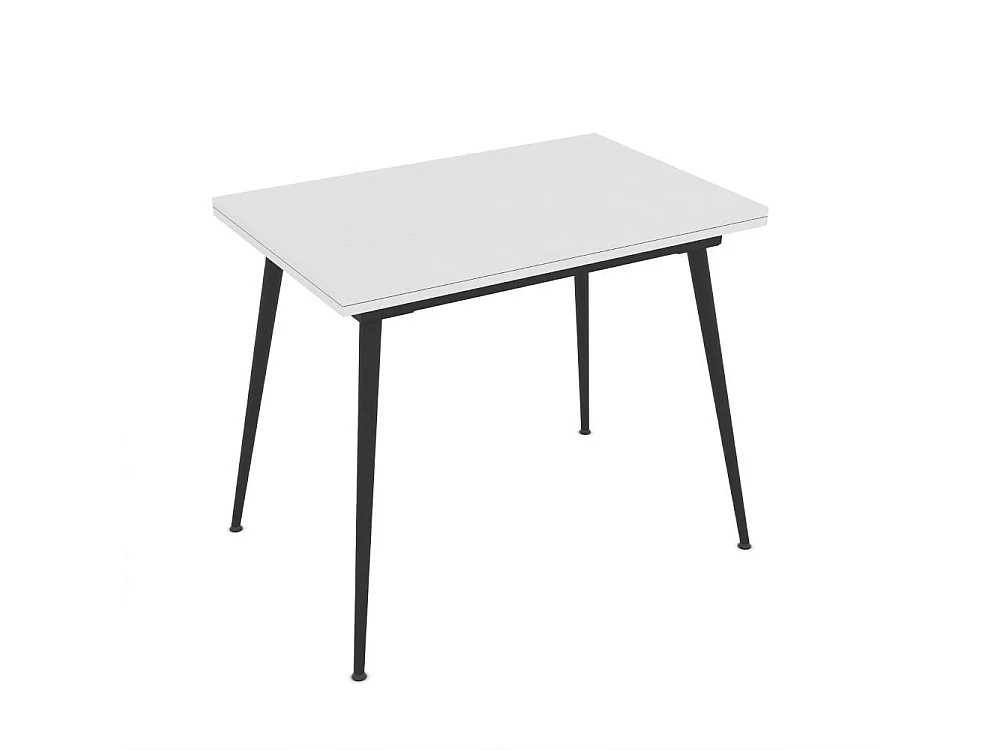 Tavolo allungabile e girevole bianco Lilis 90x60x75H