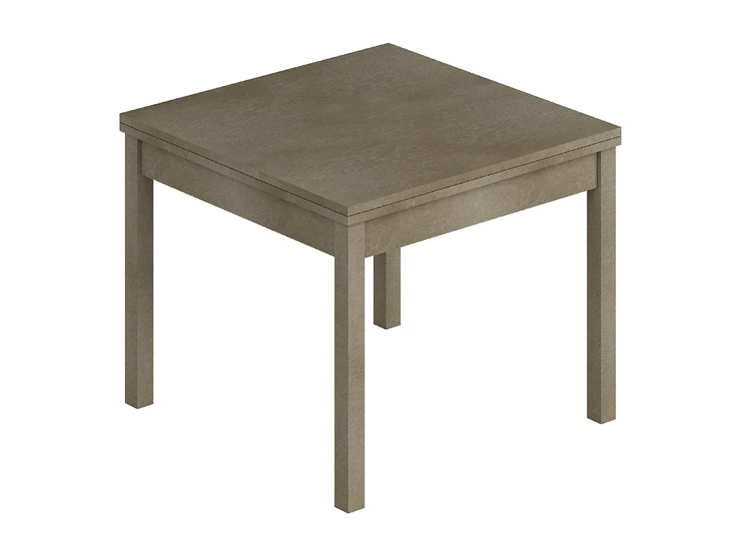 Tavolo raddoppiabile Firenze 90x90 colore argilla