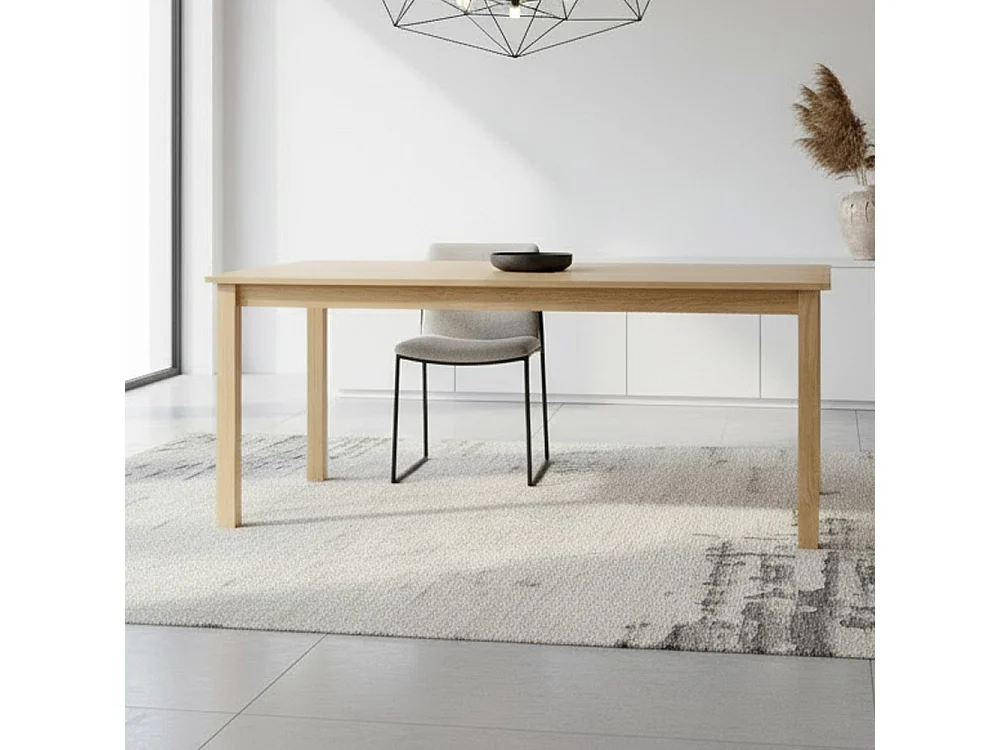 Tavolo rettangolare colore rovere Dori 140x80x74