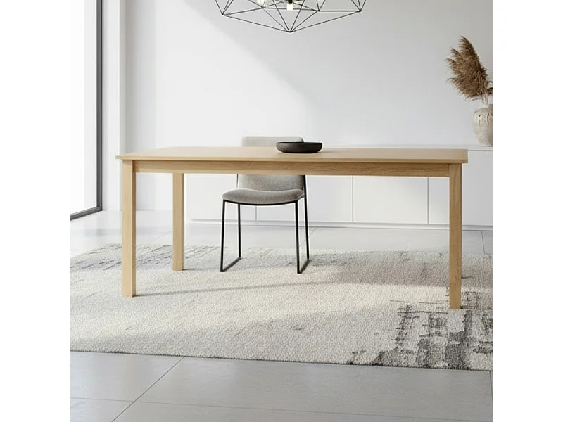 Tavolo rettangolare colore rovere Dori 140x80x74