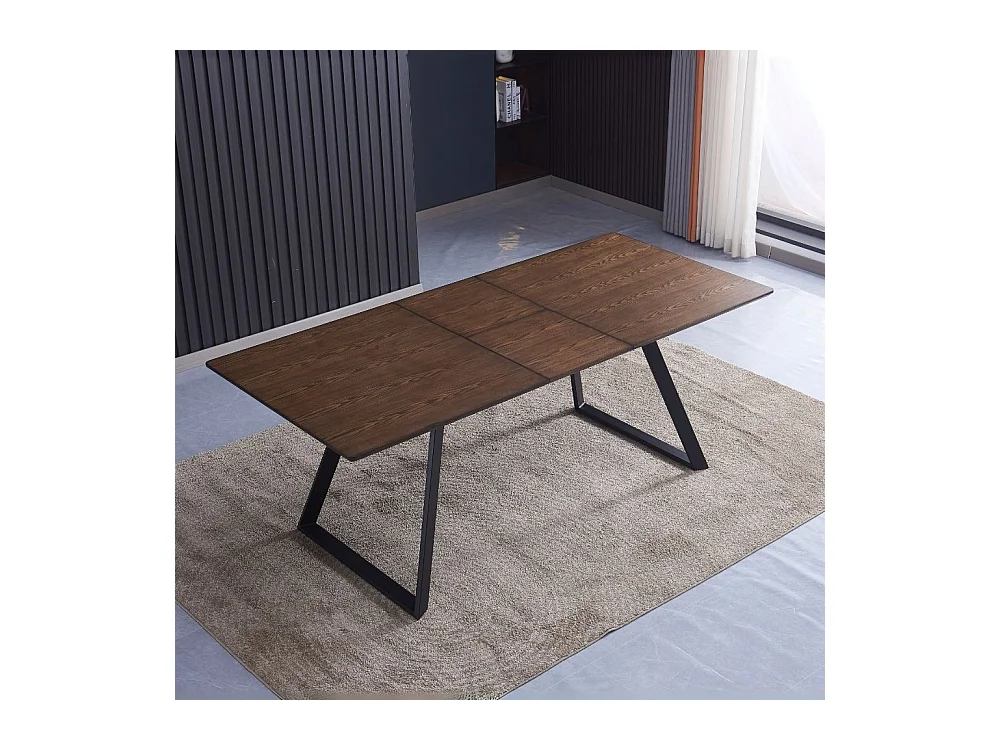 Tavolo allungabile Shelton colore noce 160x90x76H