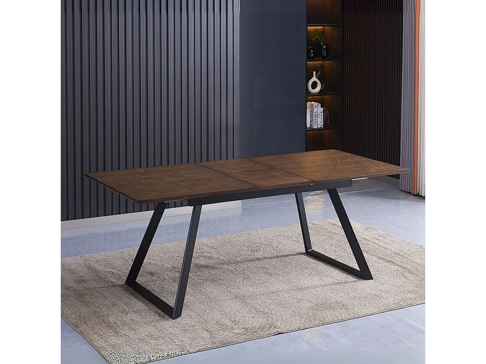 Tavolo allungabile Shelton colore noce 160x90x76H