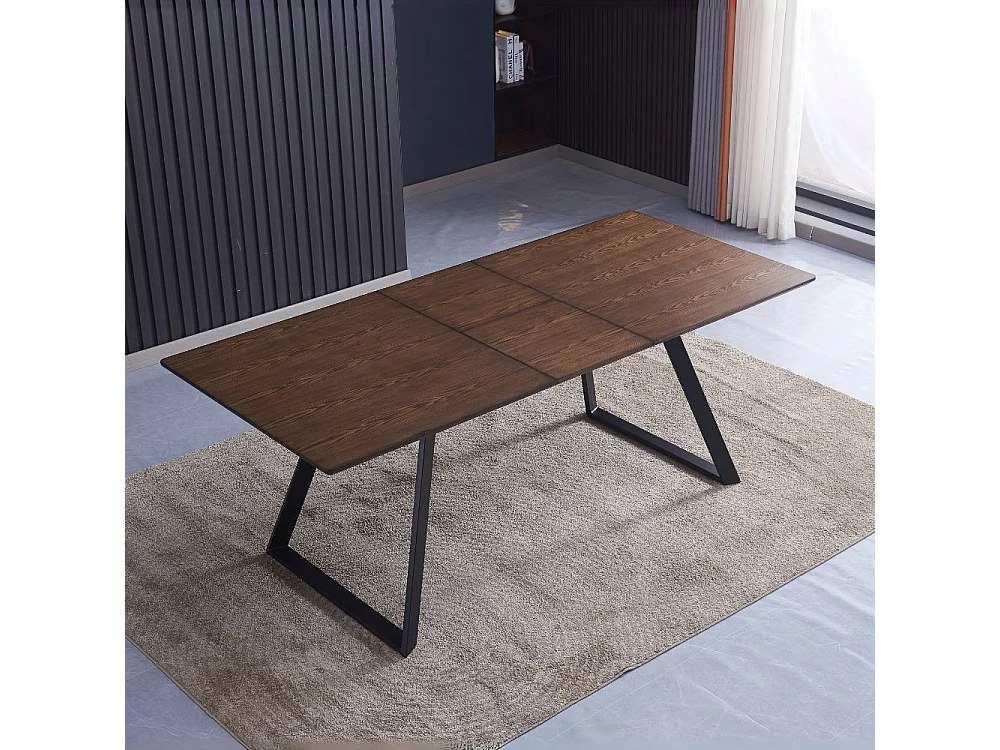 Tavolo allungabile Shelton colore noce 160x90x76H