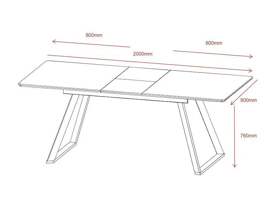 Tavolo allungabile Shelton colore noce 160x90x76H