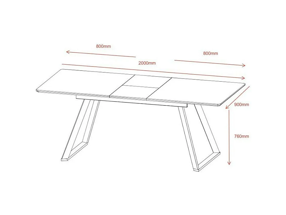 Tavolo Allungabile Shelton colore rovere scuro 160x90x76H