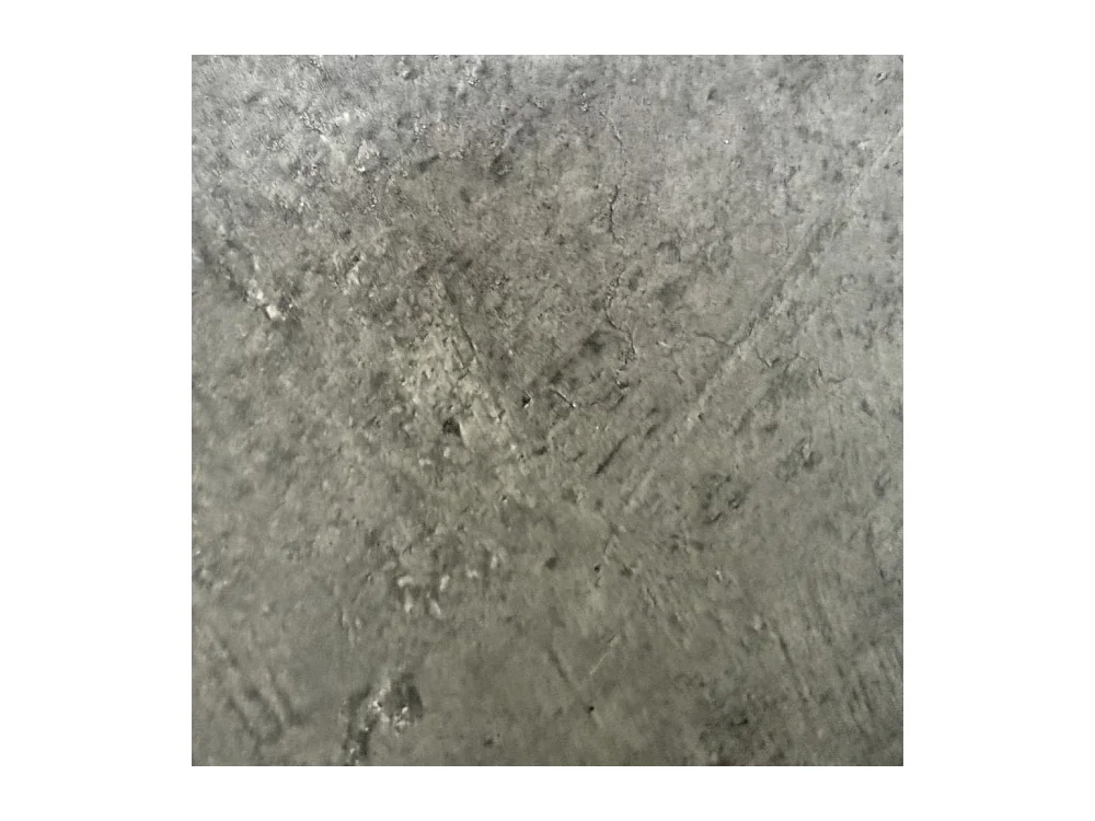 Tavolo rotondo Logan piano cemento e gambe nere 120x120x76.5H