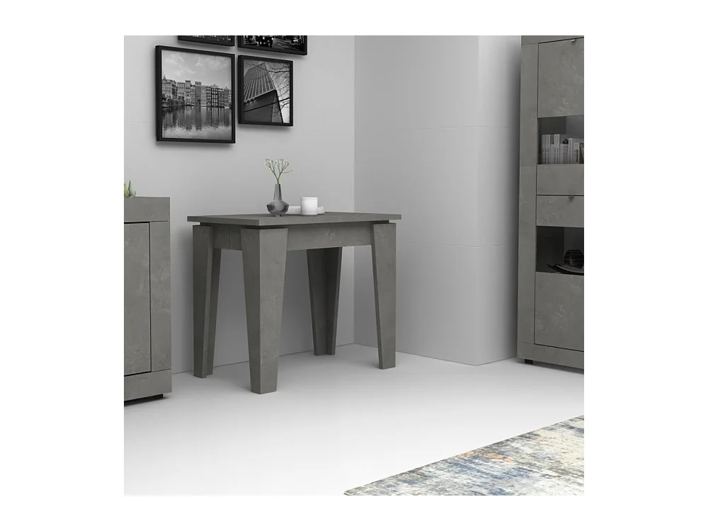 Consolle allungabile Natron 50x90 cm colore cemento