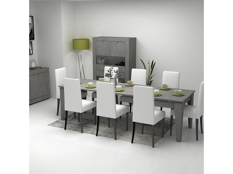 Consolle allungabile Natron 50x90 cm colore cemento