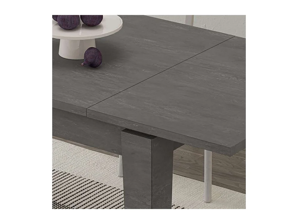 Tavolo allungabile 140x80 cm Tolmen colore retro grey