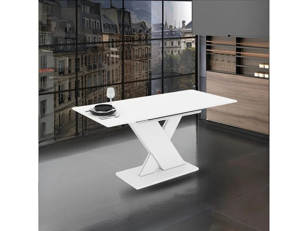 Tavolo allungabile Axi 120x75x76H colore bianco