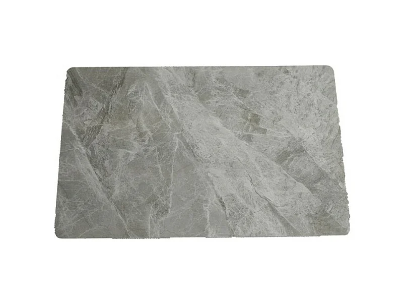 Tavolo rettangolare Pacific piano in ceramica effetto marmo grigio lucido