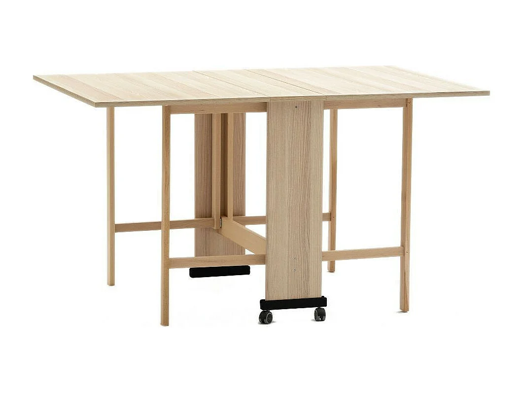 Tavolo Salvaspazio Trio Pieghevole 24x90x78 cm olmo