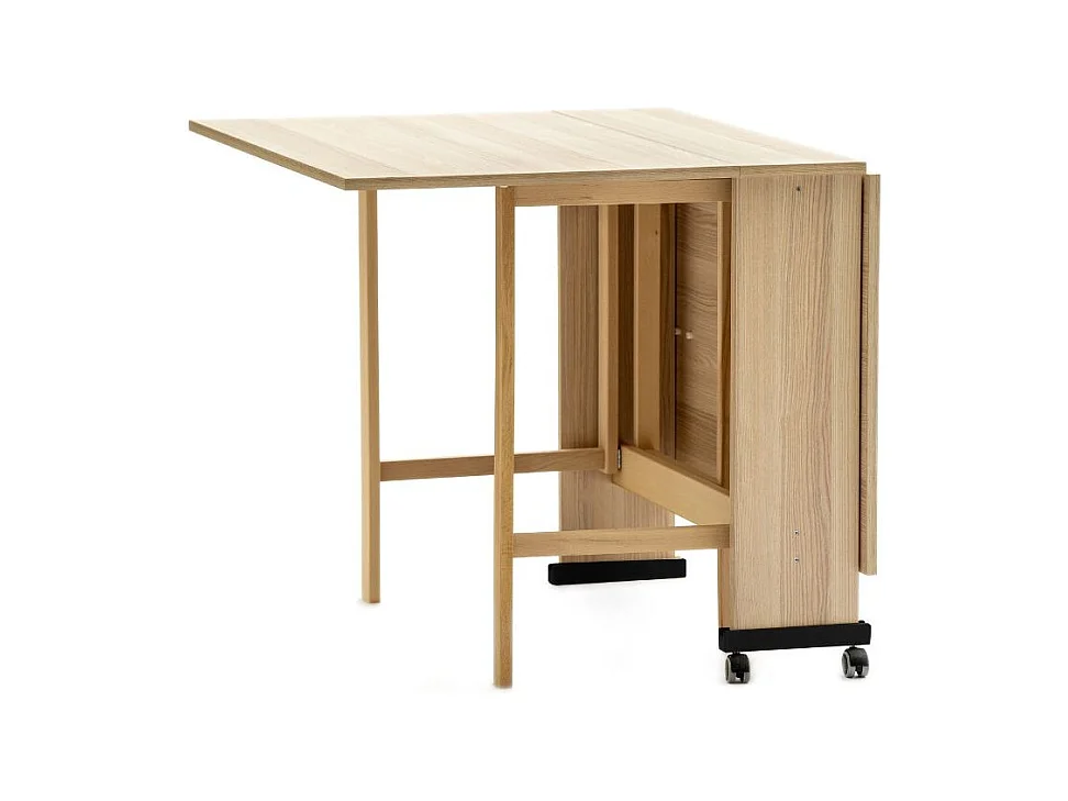 Tavolo Salvaspazio Trio Pieghevole 24x90x78 cm olmo