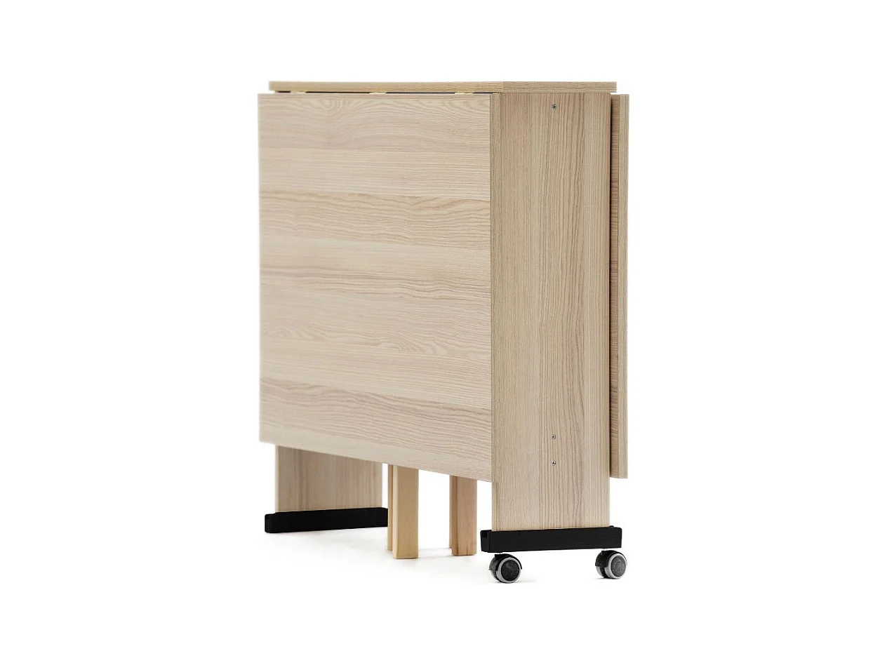 Tavolo Salvaspazio Trio Pieghevole 24x90x78 cm olmo