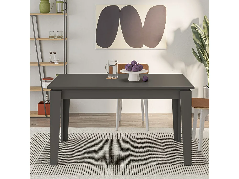 Tavolo allungabile Tolmen 140x80 cm colore antracite