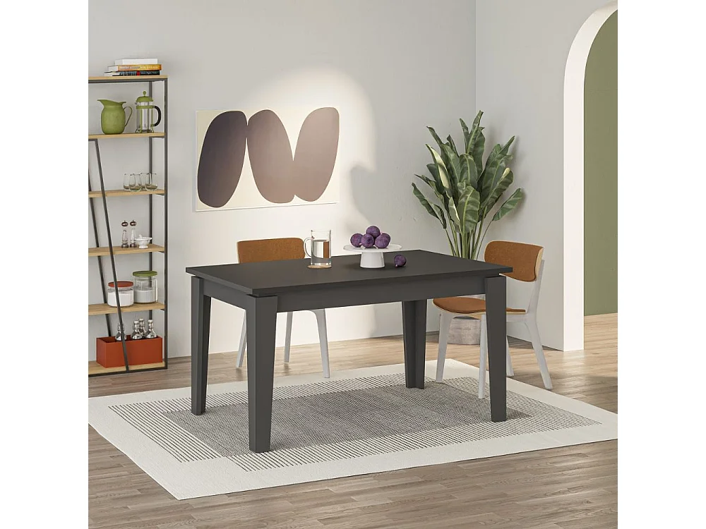 Tavolo allungabile Tolmen 140x80 cm colore antracite