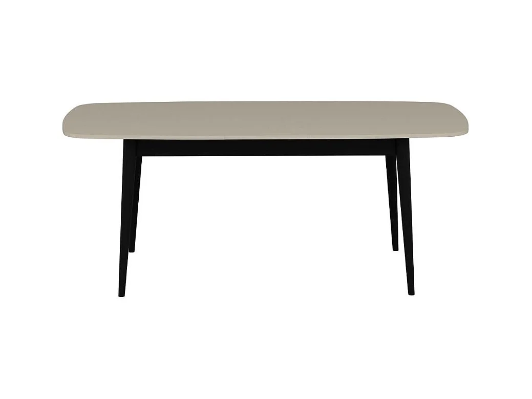 Tavolo allungabile Prime top cashmere e gambe nere 160x90x77H