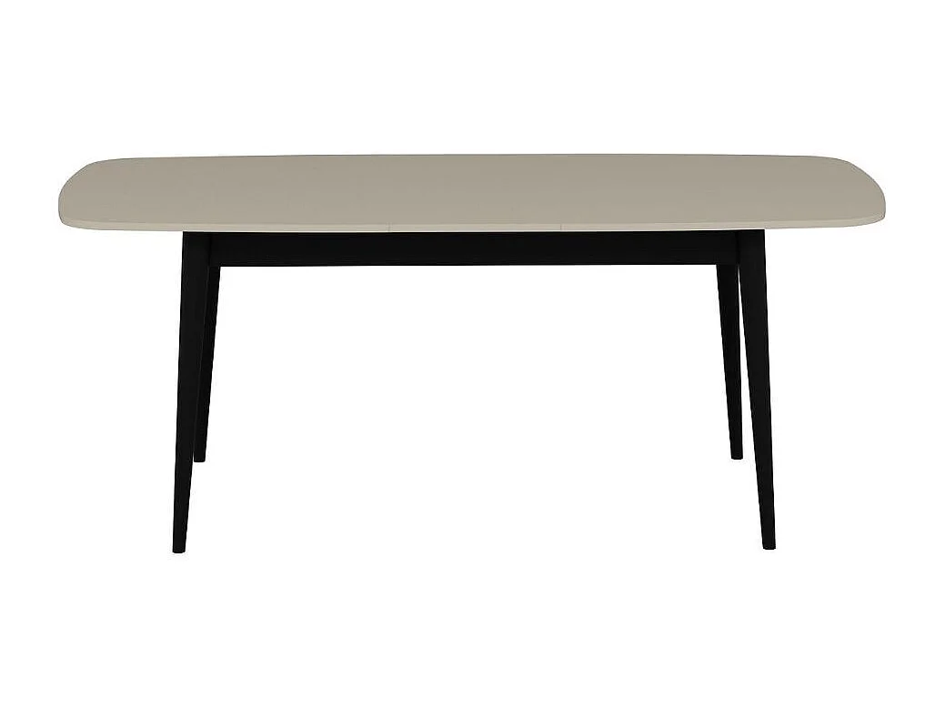 Tavolo allungabile Prime top cashmere e gambe nere 160x90x77H
