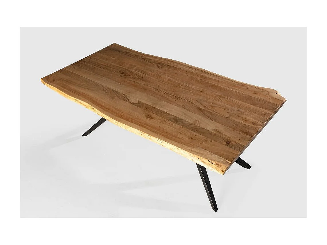 Eetkamertafel Mudri - 200x100x76cm - Bruin