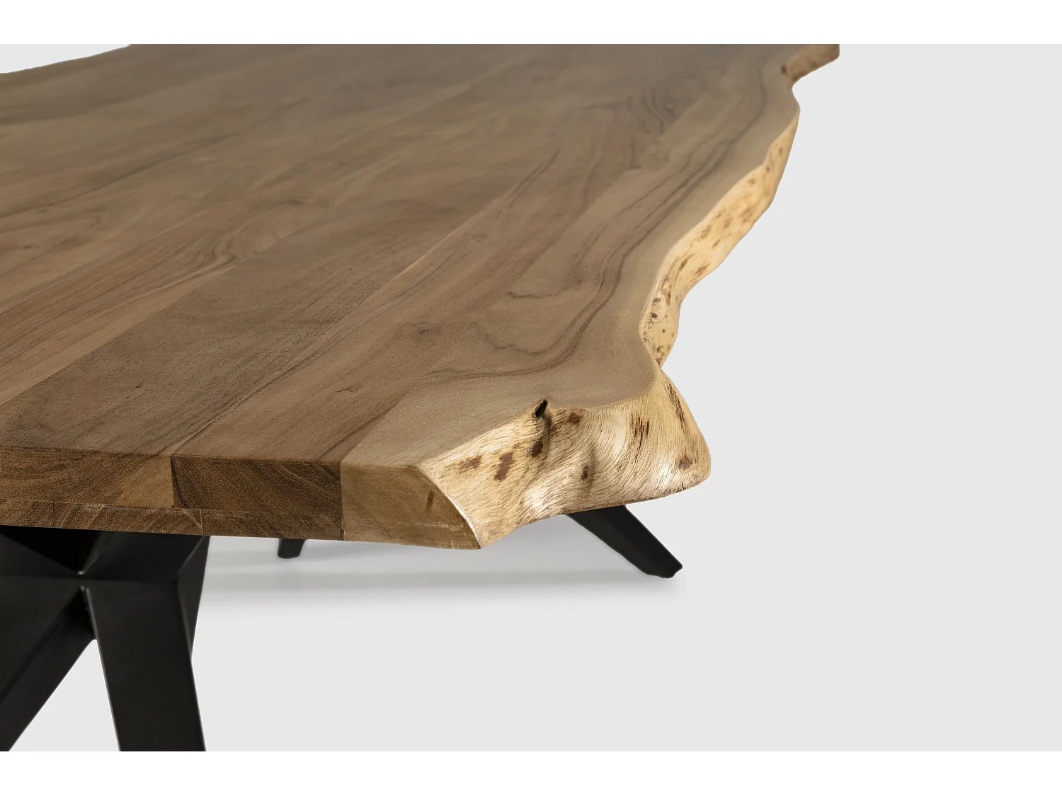 Eetkamertafel Mudri - 200x100x76cm - Bruin