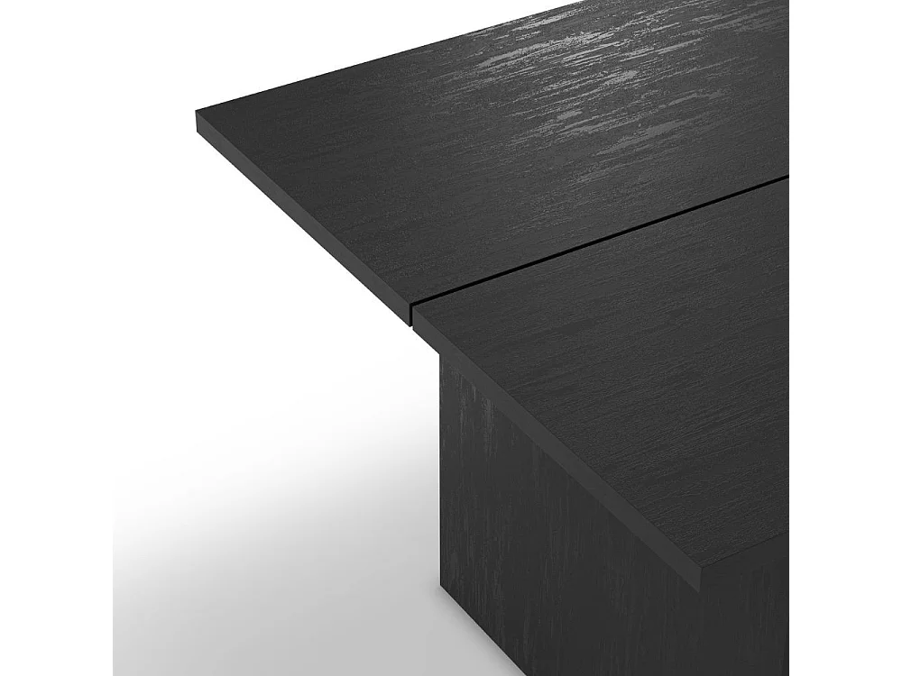 Tavolo rettangolare fisso Loana nero 200x100x75H