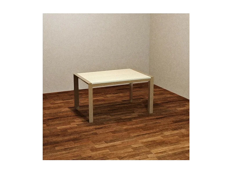 Tavolo allungabile struttura tortora e piano rovere sbiancato 130x80 cm Golia