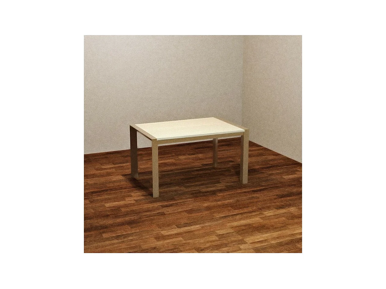 Tavolo allungabile Golia struttura tortora e piano rovere sbiancato 130x80 cm