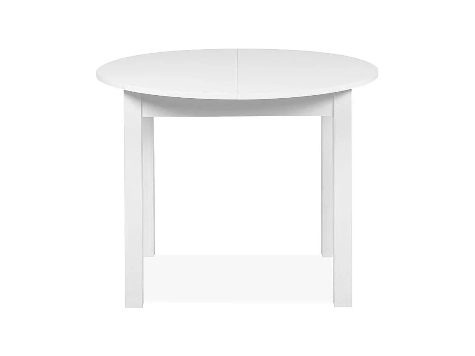 Tavolo rotondo allungabile bianco Coburg 100 100x76x100 cm.