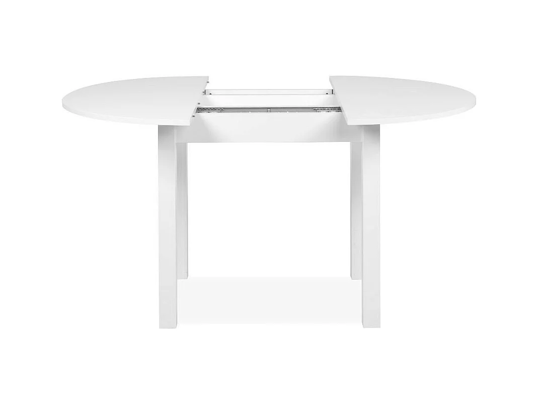 Tavolo rotondo allungabile bianco Coburg 100 100x76x100 cm.