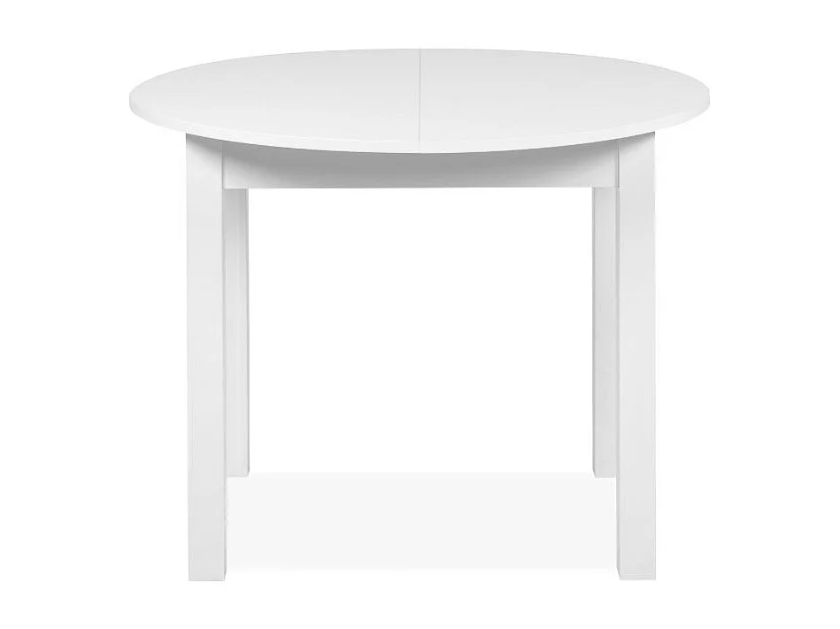 Tavolo rotondo allungabile Coburg 100 100x76x100 cm colore bianco
