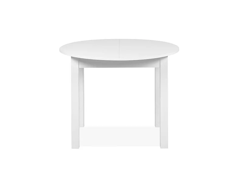 Tavolo rotondo allungabile Coburg 100 colore bianco 100x76x100 cm.