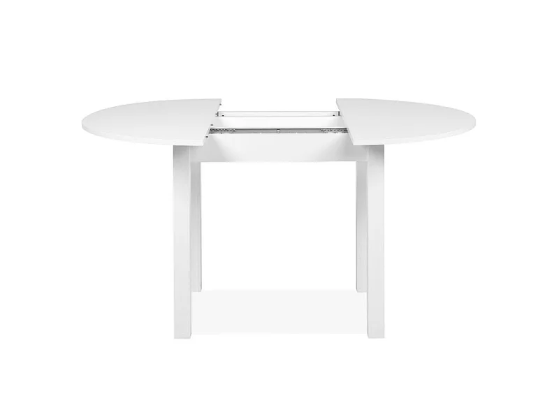 Tavolo rotondo allungabile Coburg 100 colore bianco 100x76x100 cm.