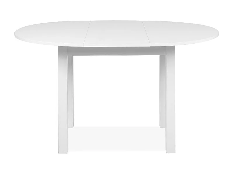 Tavolo rotondo allungabile Coburg 100 colore bianco 100x76x100 cm.