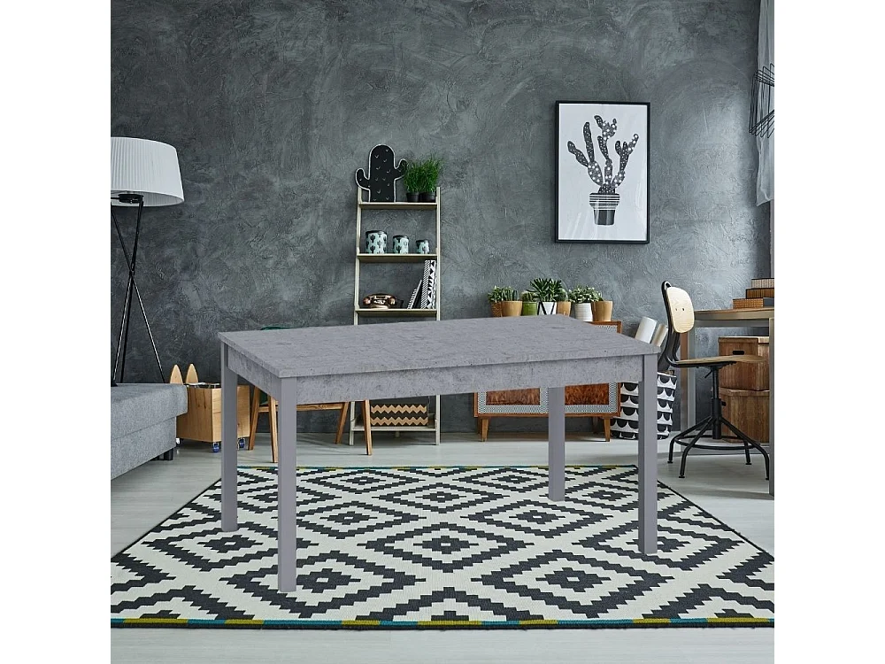 Tavolo allungabile 140x85 Firenze colore cemento