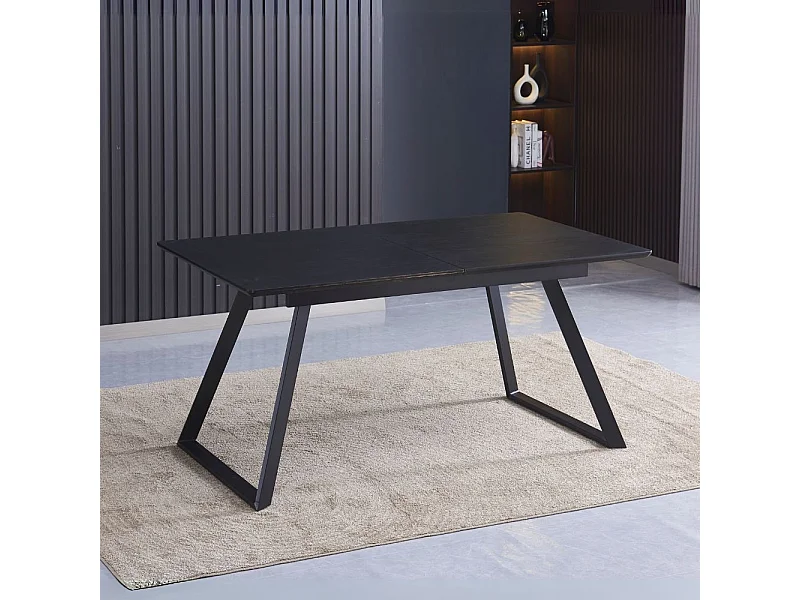 Tavolo Allungabile Shelton colore nero 160x90x76H: Stile, funzionalità e resistenza